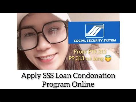 How To Apply Sss Loan Condonation Program Online Paano Mag Apply