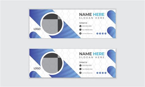 Modern Email Signature Design Template Vector Art At Vecteezy