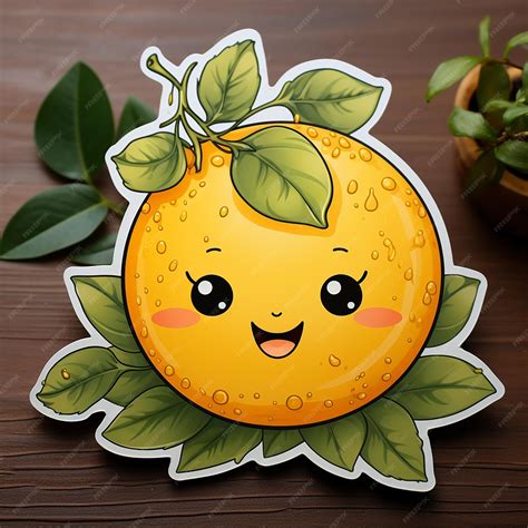 Premium Photo A Yellow Lemon With A Face On It And A Smiley Face On It