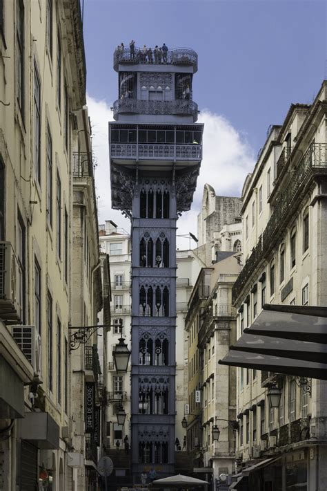 L Ascenseur De Santa Justa Lisbonne Portugal L Ascenseu Flickr