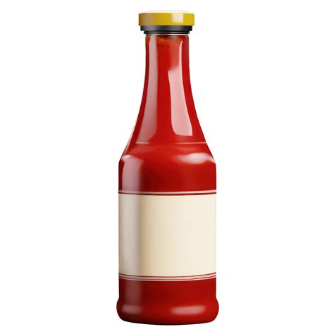 AI Generated Bottle Hot Sauce Isolated On Transparent Background AI Generated 35655309 PNG
