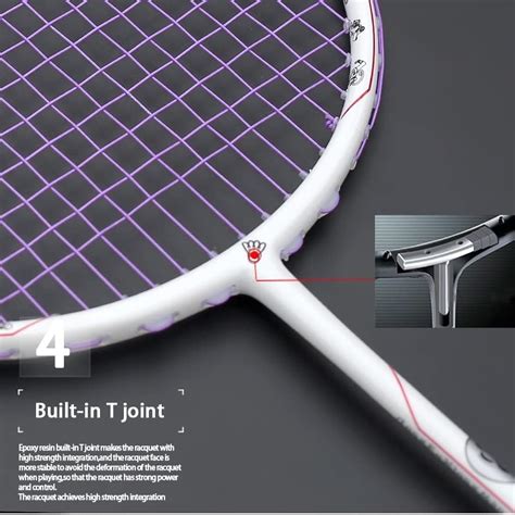 QDLZLG Carbon Fiber String Badminton Rackets Super Light Professional