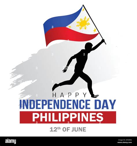 Happy Independence Day Philippine Vector Template Design Illustration