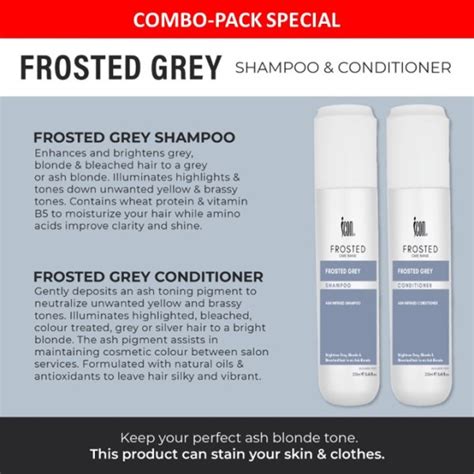 Icon Combo Frosted Grey Shampoo And Conditioner Ml Sassy Style