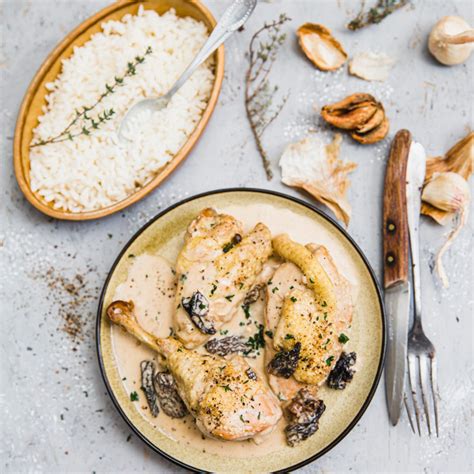 Poulet Fermier Aux Morilles Et Au Vin Jaune Recette Cuisine