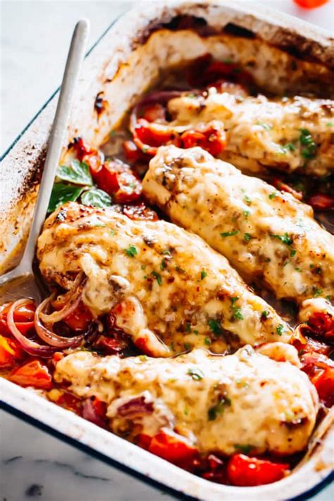 Balsamic Chicken Caprese Easy Baked Chicken Recipe