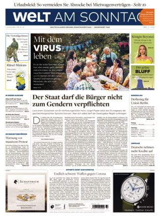 Welt Am Sonntag Zeitung Als Epaper Im Ikiosk Lesen