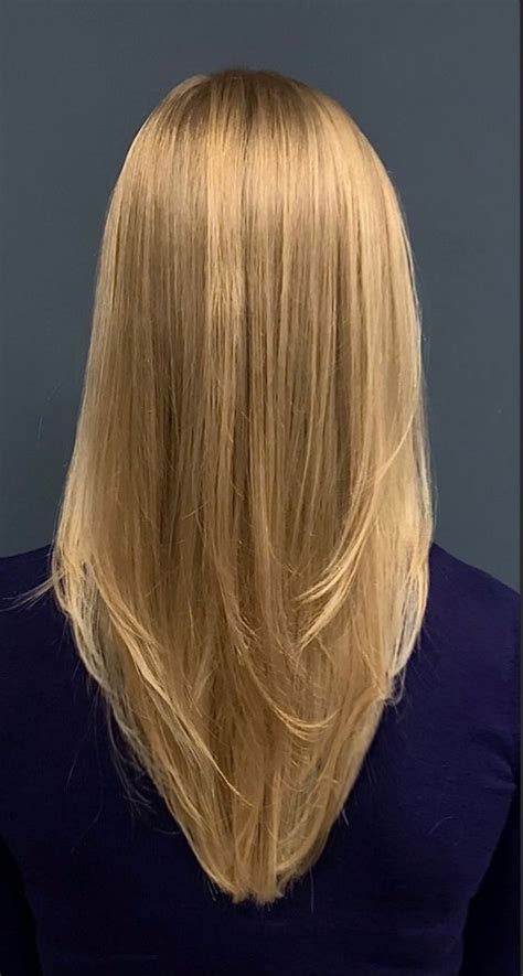 Honey Blonde V Cut In 2024 Haircuts For Long Hair Haircuts Straight