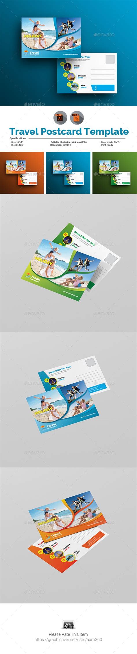 Travel Postcard Template | Postcard template, Travel postcard, Postcard