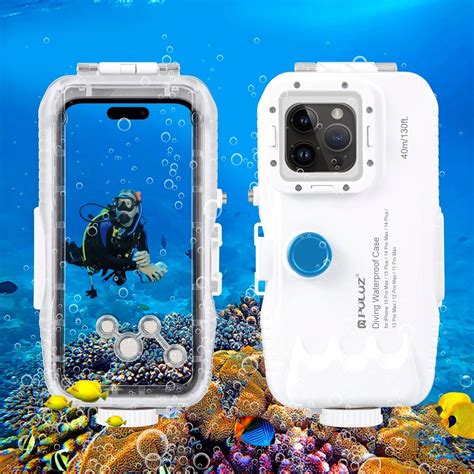 Puluz Funda De Buceo Impermeable Para Iphone Carcasa Subacu Tica Con V