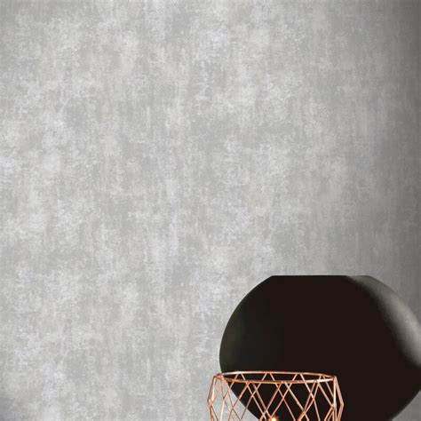 Arthouse Stone Textures Grey Metallic Wallpaper - 902106