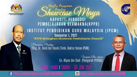 MAJLIS PERASMIAN PENUTUP SHOWCASE KPPB 27 IPG YouTube