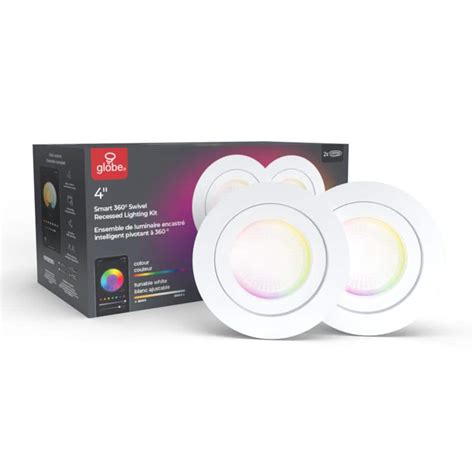 Globe Electric Wi Fi Smart In Swivel Led Recessed Lighting Kit