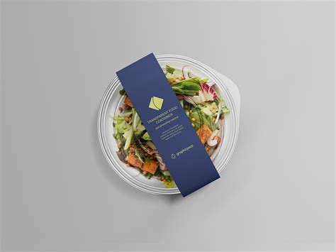 Salad Container Packaging Free Mockup Mockup World Hq