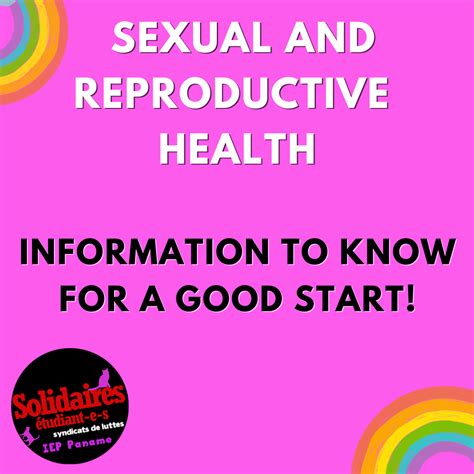 Sexual And Reproductive Health Information To Know For A Good Start