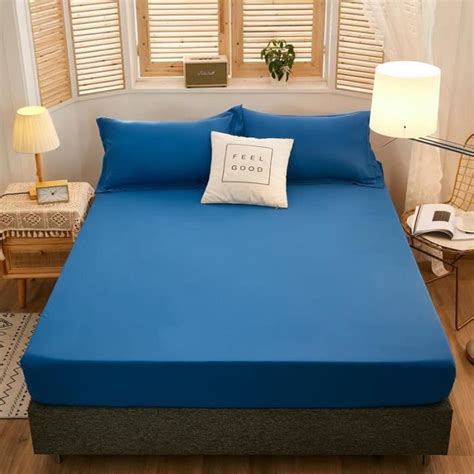 Drap Housse Juste De Matelas En Lin Imperm Able Pour Couple Drap Housse