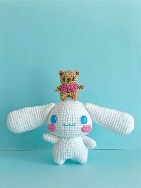 Crochet Cinnamoroll standing and sitting 两只玉桂狗#crochet #cinnamoroll ...