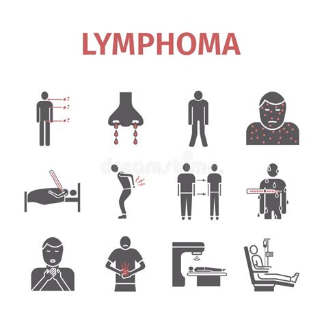 Symptoms Of Lymphoma Stock Vector Illustration Of Chemotherapy 93398108