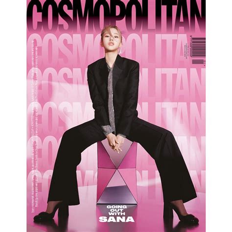 韓国 雑誌 Cosmopolitan 2022年 1月号 Twiceのサナ表紙 Aタイプイ・ジヌク＆イ・ジュン、ユ・スンホ＆イ・ヘリ、キム