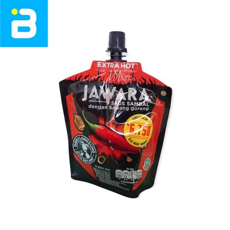 Jual Jawara Saus Sambal Bawang Goreng Extra Hot Pouch 120 ML Shopee Indonesia