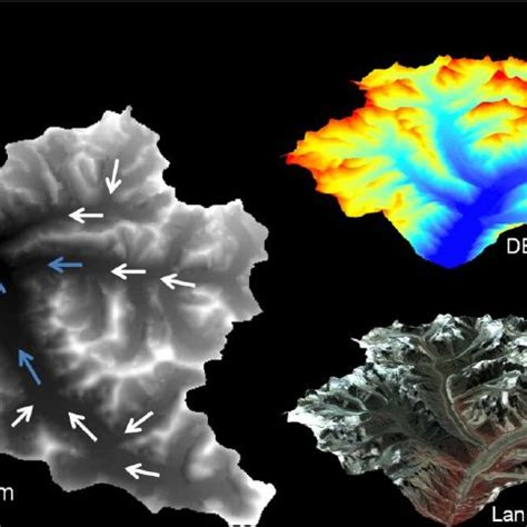 Digital Elevation Model Dem Of Gangotri Glacier Derived From Aster