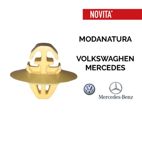 Bottone Fissaggio Modanature Esterne Volkswaghen Mercedes Sistem Fix