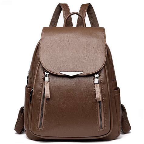 Female Backpack Pu Large Capacity Bagpack Fashion Girl Waterproof Rucksacks Lady Shoulder Bag