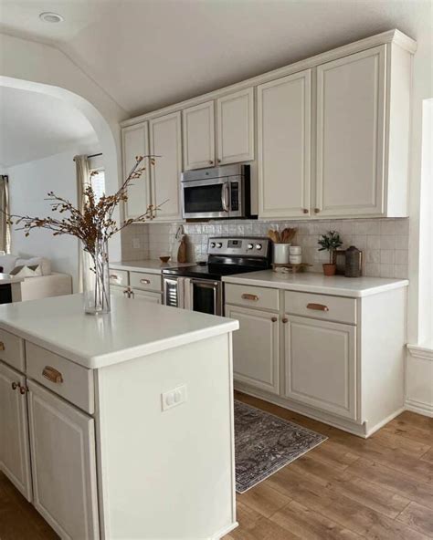 Off White Kitchen Cabinets With Brass Hardware Soul Lane