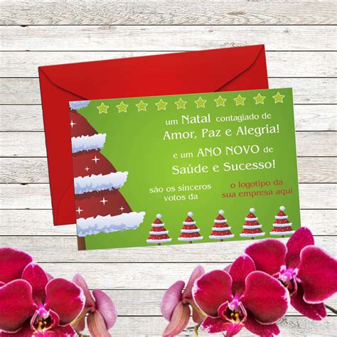 Cartoes De Natal Personalizados - 50 Cartões de Natal Personalizados Mod 3 | Elo7