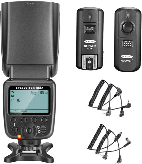 Neewer Kit de NW 561 Speedlite Flash con Pantalla LCD para Cámaras DSLR