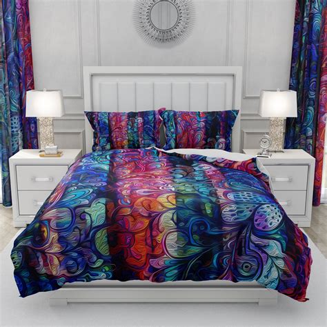 Boho Paisley Comforter Duvet Cover Pillow Shams - Etsy