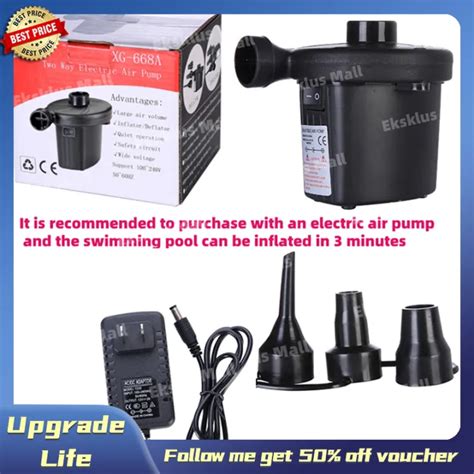 Portable Ac Electric Air Pump On Sale Home Quick Inflation Inflate Deflate For Air Mattress