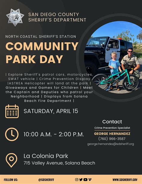 April 15 2023 Community Park Day San Diego Honorary Deputy Sheriffs Association