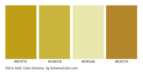 Old Is Gold Color Scheme » Gold » SchemeColor.com