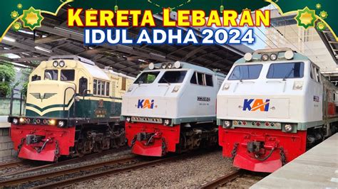 RAMAINYA KERETA API SPESIAL LEBARAN IDUL ADHA 2024 Di Stasiun Jakarta