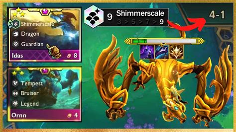 3 Star Idas And Ornn ⭐⭐⭐ 9 Shimmerscale Tft Set 7 Dragonlands Youtube