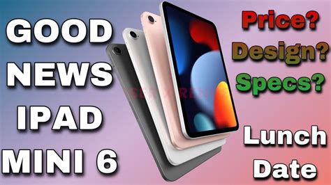 Ipad Mini Biggest Good News Release Date Specifications