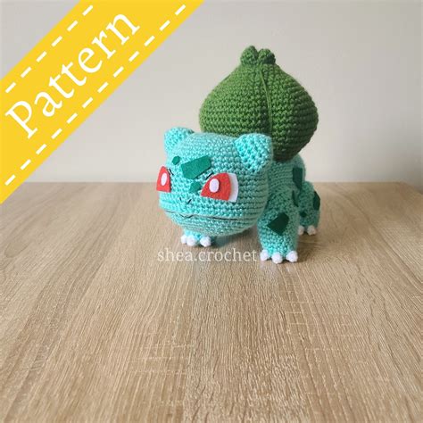 Bulbasaur Crochet Pattern Pdf File Etsy