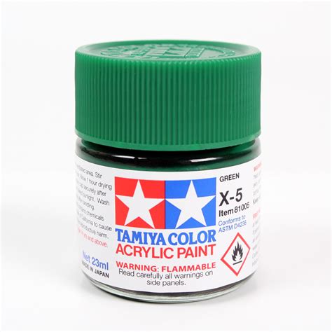 Tamiya Acrylic X 5 Green Bottle Paint RC Driver