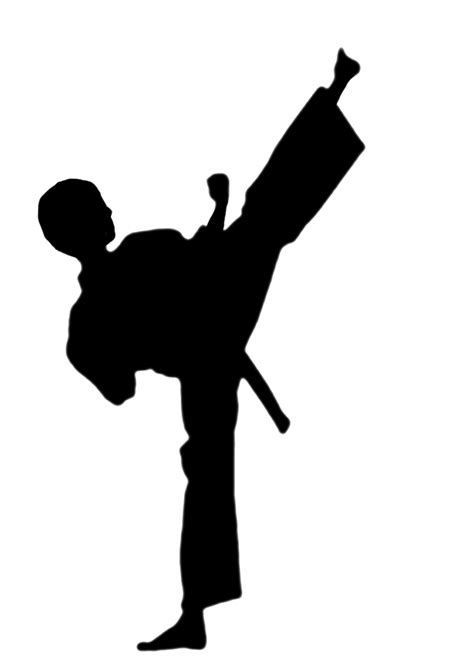 Free Karate Kick Silhouette, Download Free Karate Kick Silhouette png ...