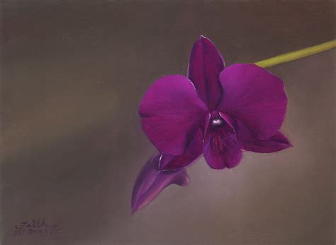 Purple Dendrobium Orchid - Oil | Available Paintings