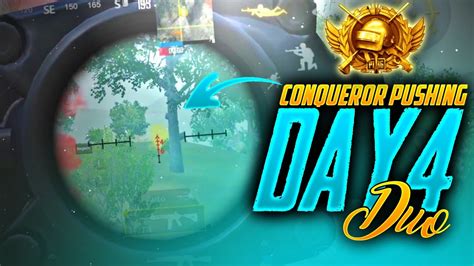 🔥day 4 Pushing Conqueror From Gold In Pubg Mobile Season 14 Rank