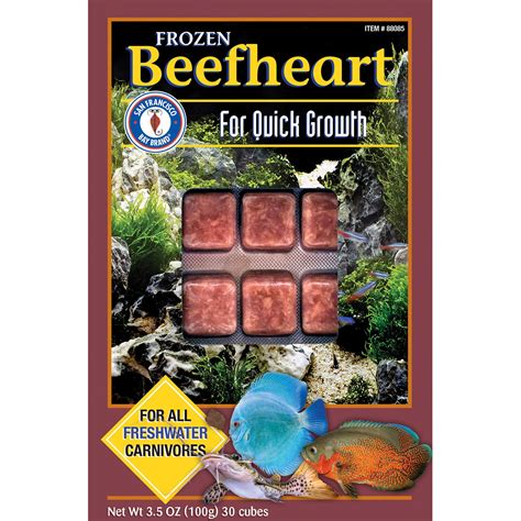 San Francisco Bay Frozen Beefheart Fish Food | Pet Supermarket