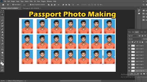 How To Make Passport Size Photo In Adobe Photoshop Passport Photo In