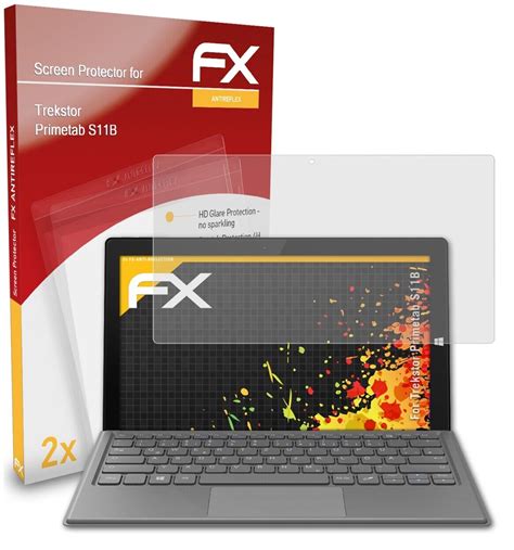 atFoliX 2x Film Protection d écran pour Trekstor Primetab S11B mat