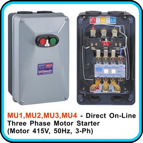 MU2 Dol Three Phase Motor Starter Voltage 415V At 3284 Unit In New