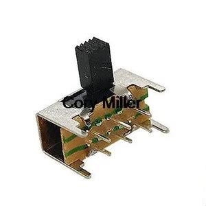 Jual 6 Pin Pcb On On 2 Position Dpdt 2P2T Mini Slide Switch Side