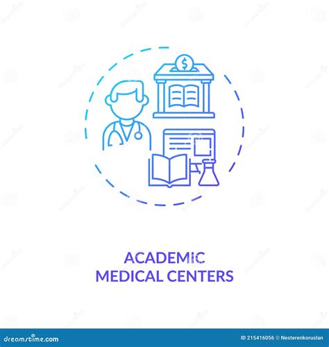 Conceptpictogram Voor Academische Medische Centra Vector Illustratie