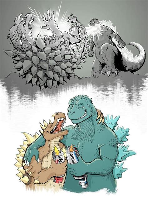 Funny Godzilla Fan Art Godzilla Godzilla Godzilla Comics Godzilla 2