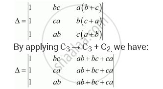 Using The Property Of Determinants And Without Expanding Prove That